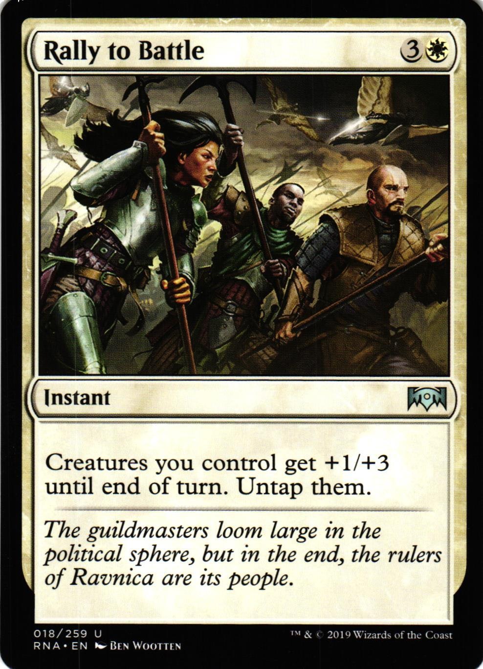 Rally to Battle Uncommon 018/259 Ravnica Allegiance (RNA) Magic the Gathering