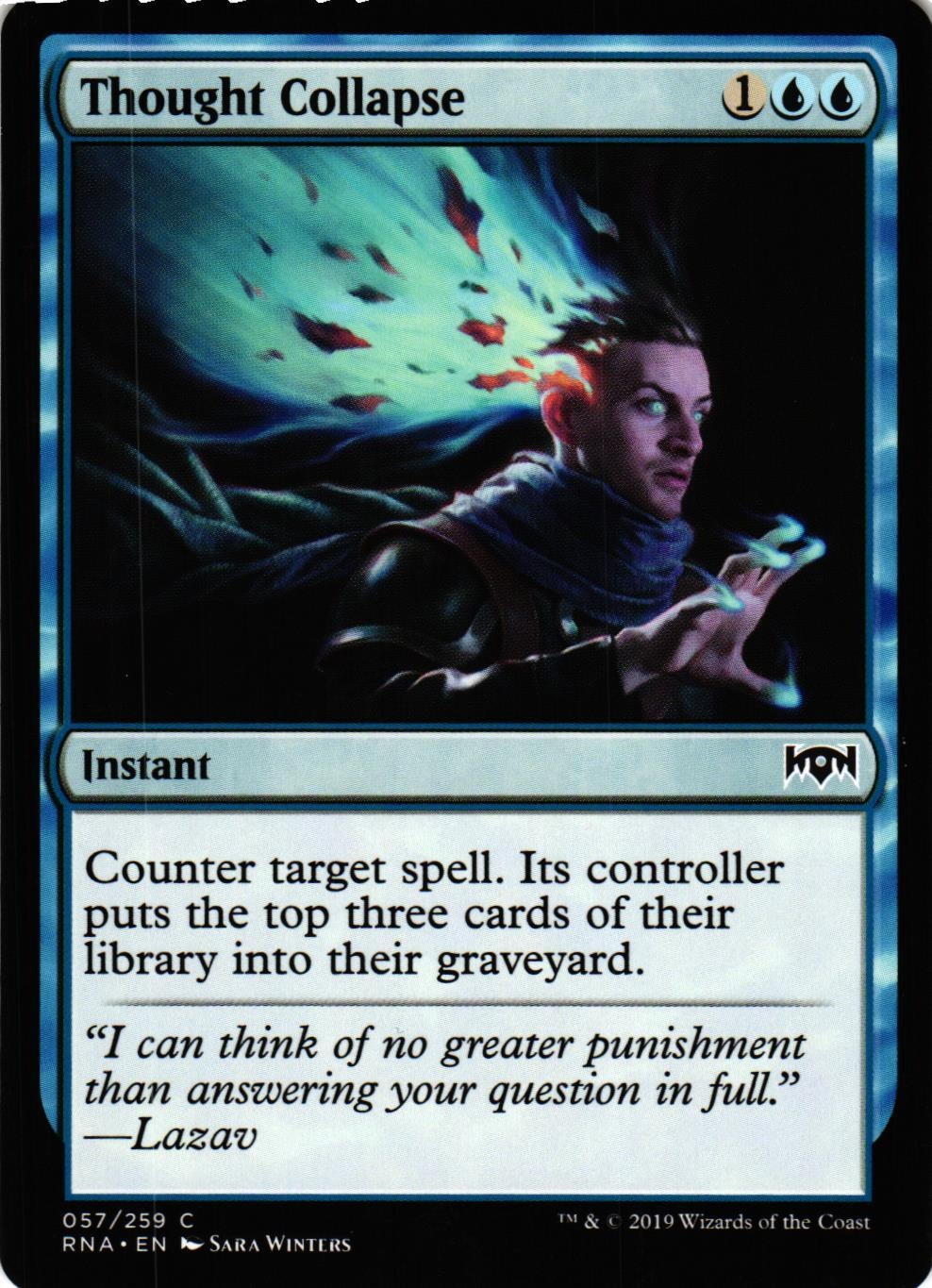 Thought Collapse Common 057/259 Ravnica Allegiance (RNA) Magic the Gathering