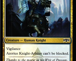 Azorius Knight-Arbiter Common 154/259 Ravnica Allegiance (RNA) Magic the Gathering