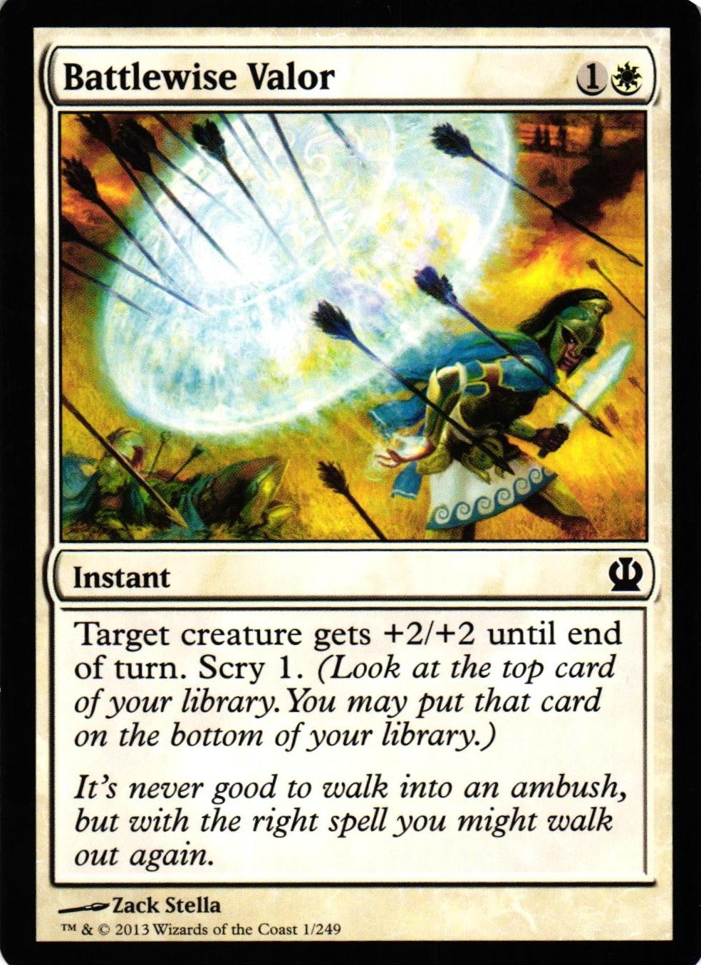 Battlewise Valor Common 1/249 Theros (THS) Magic the Gathering