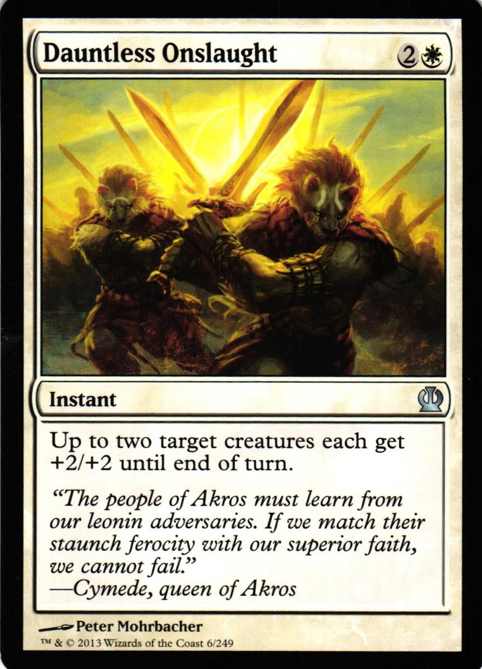 Dauntless Onslaught Uncommon 6/249 Theros (THS) Magic the Gathering