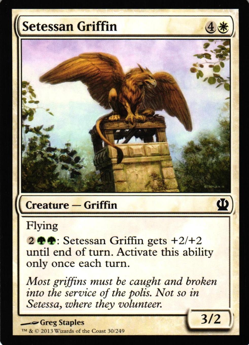 Setessan Griffin Common 30/249 Theros (THS) Magic the Gathering