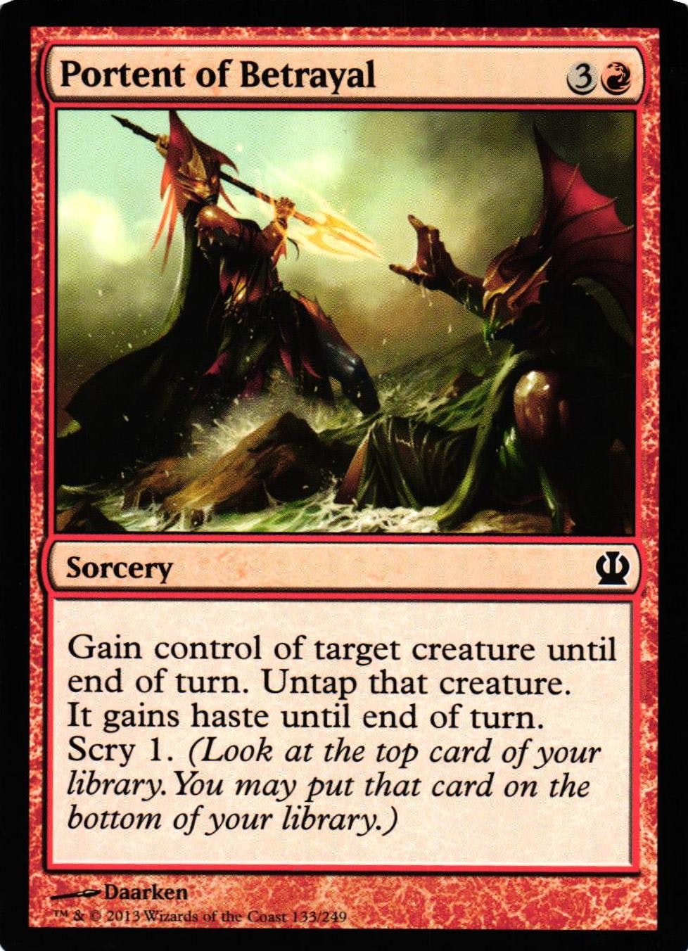 Portent of Betrayal Common 133/249 Theros (THS) Magic the Gathering