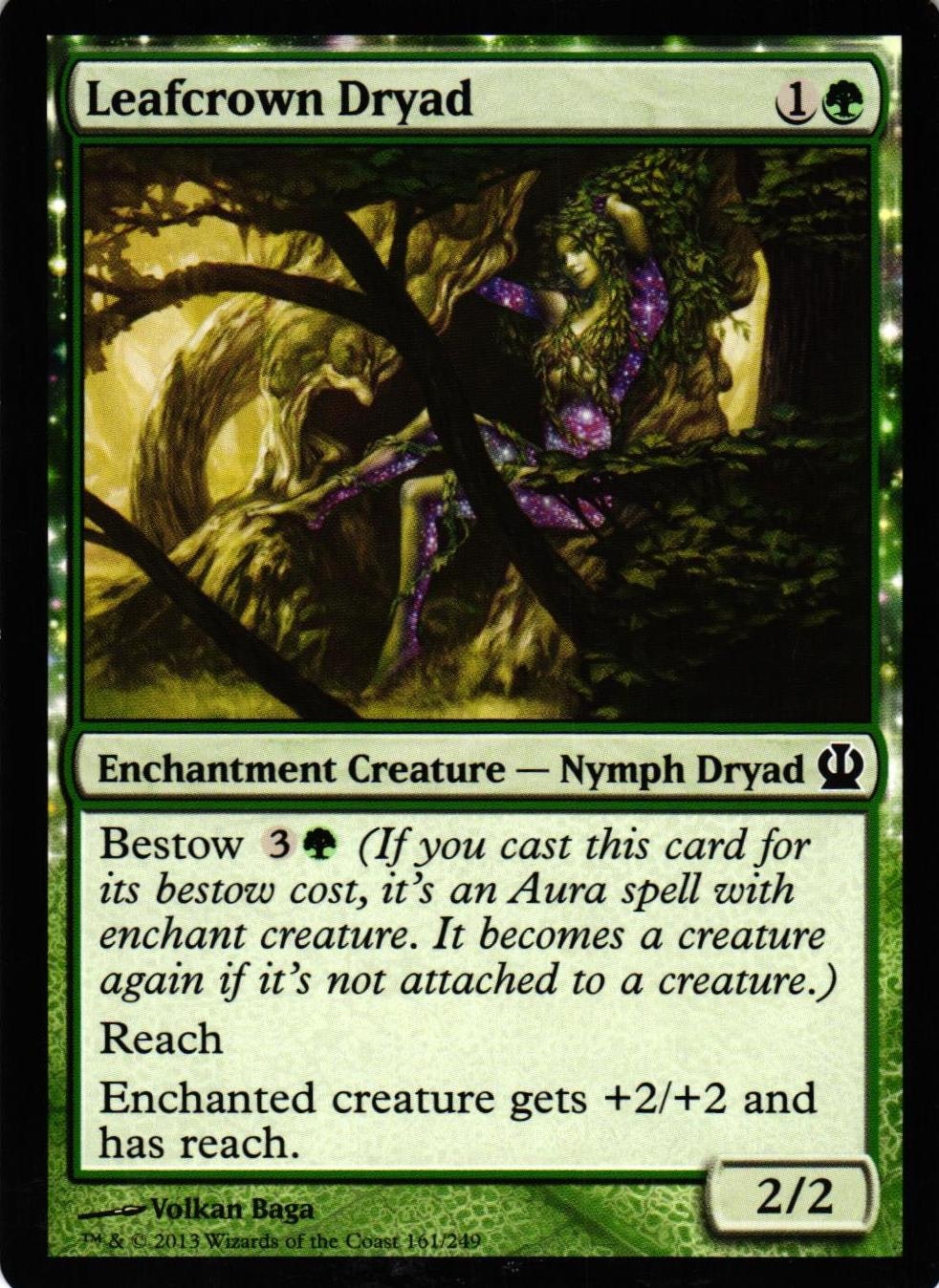 Leafcrown Dryad Common 161/249 Theros (THS) Magic the Gathering