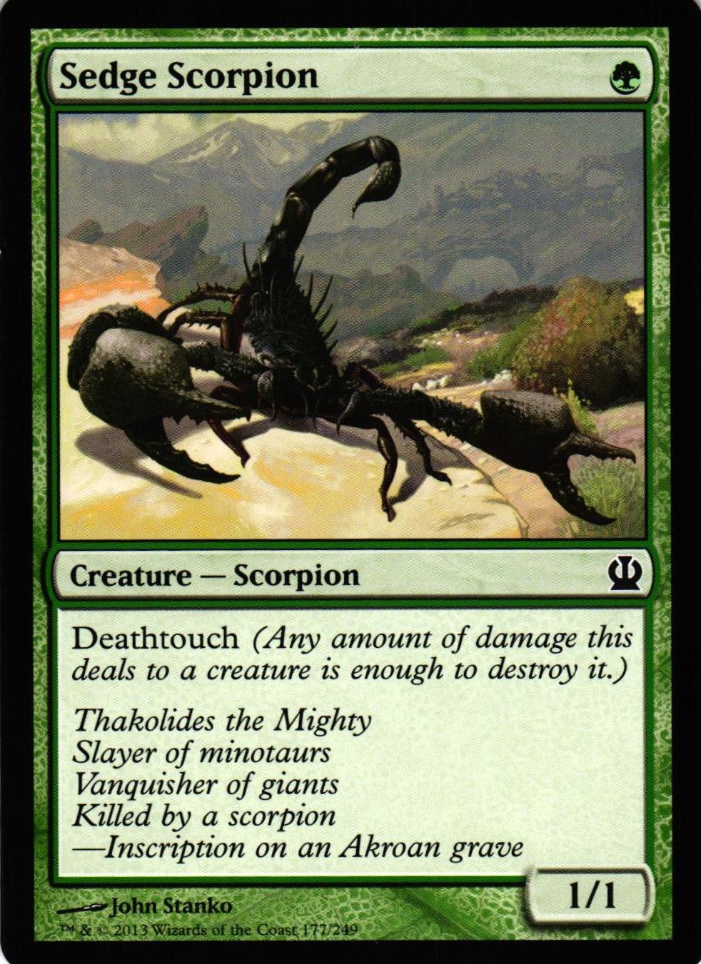 Sedge Scorpion Common 177/249 Theros (THS) Magic the Gathering