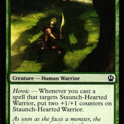 Staunch-Hearted Warrior Common 179/249 Theros (THS) Magic the Gathering