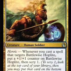 Battlewise Hoplite Uncommon 189/249 Theros (THS) Magic the Gathering
