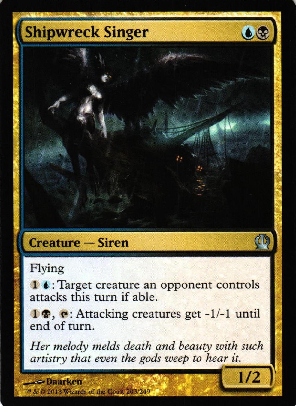Shipwreck Singer Uncommon 203/249 Theros (THS) Magic the Gathering