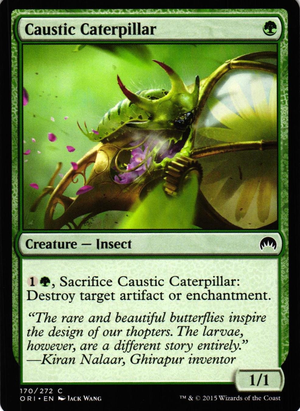 Caustic Caterpilllar Common 170/272 Magic Origins (ORI) Magic the Gathering