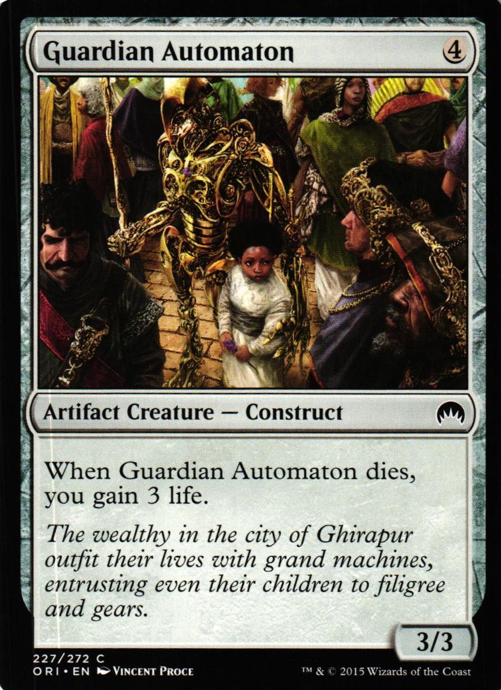 Guardian Automaton Common 227/272 Magic Origins (ORI) Magic the Gathering