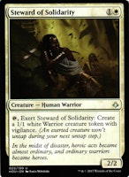 Steward of Solidarity Uncommon 025/199 Hour of Devesation (HOU) Magic the Gathering