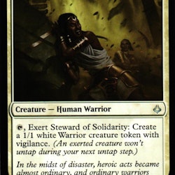 Steward of Solidarity Uncommon 025/199 Hour of Devesation (HOU) Magic the Gathering