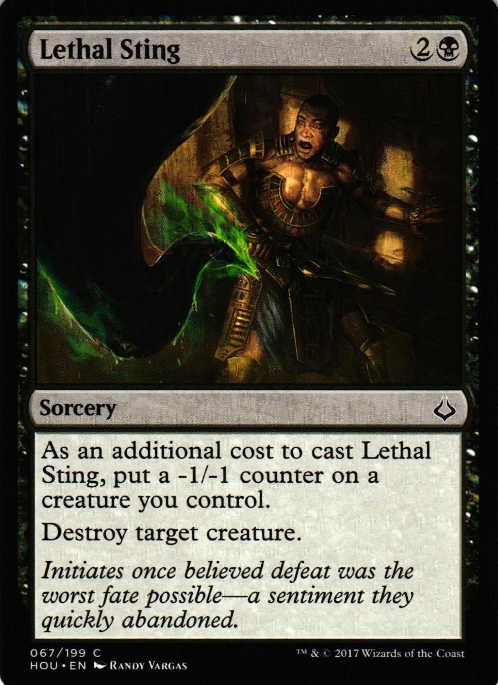 Lethal Stinger Common 067/199 Hour of Devesation (HOU) Magic the Gathering