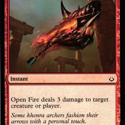 Open Fire Common 105/199 Hour of Devesation (HOU) Magic the Gathering