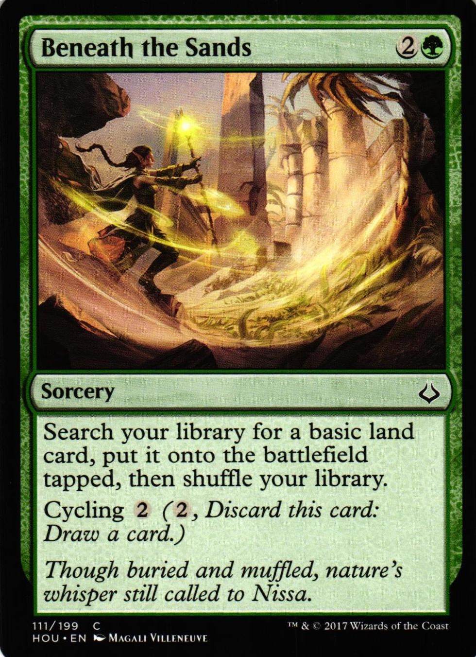 Beneath the Sands Common 111/199 Hour of Devesation (HOU) Magic the Gathering