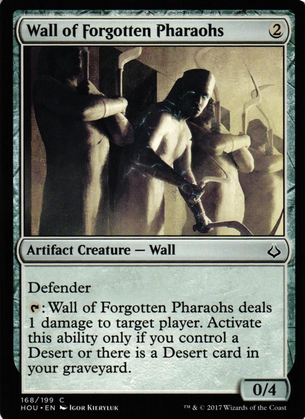 Wall of Forgotten Pharaohs Common 168/199 Hour of Devesation (HOU) Magic the Gathering