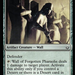Wall of Forgotten Pharaohs Common 168/199 Hour of Devesation (HOU) Magic the Gathering