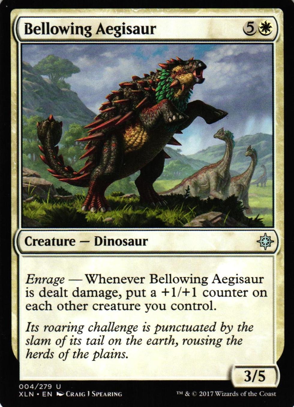 Bellowing Aegisaur Uncommon 004/279 Ixalan (XLN) Magic the Gathering