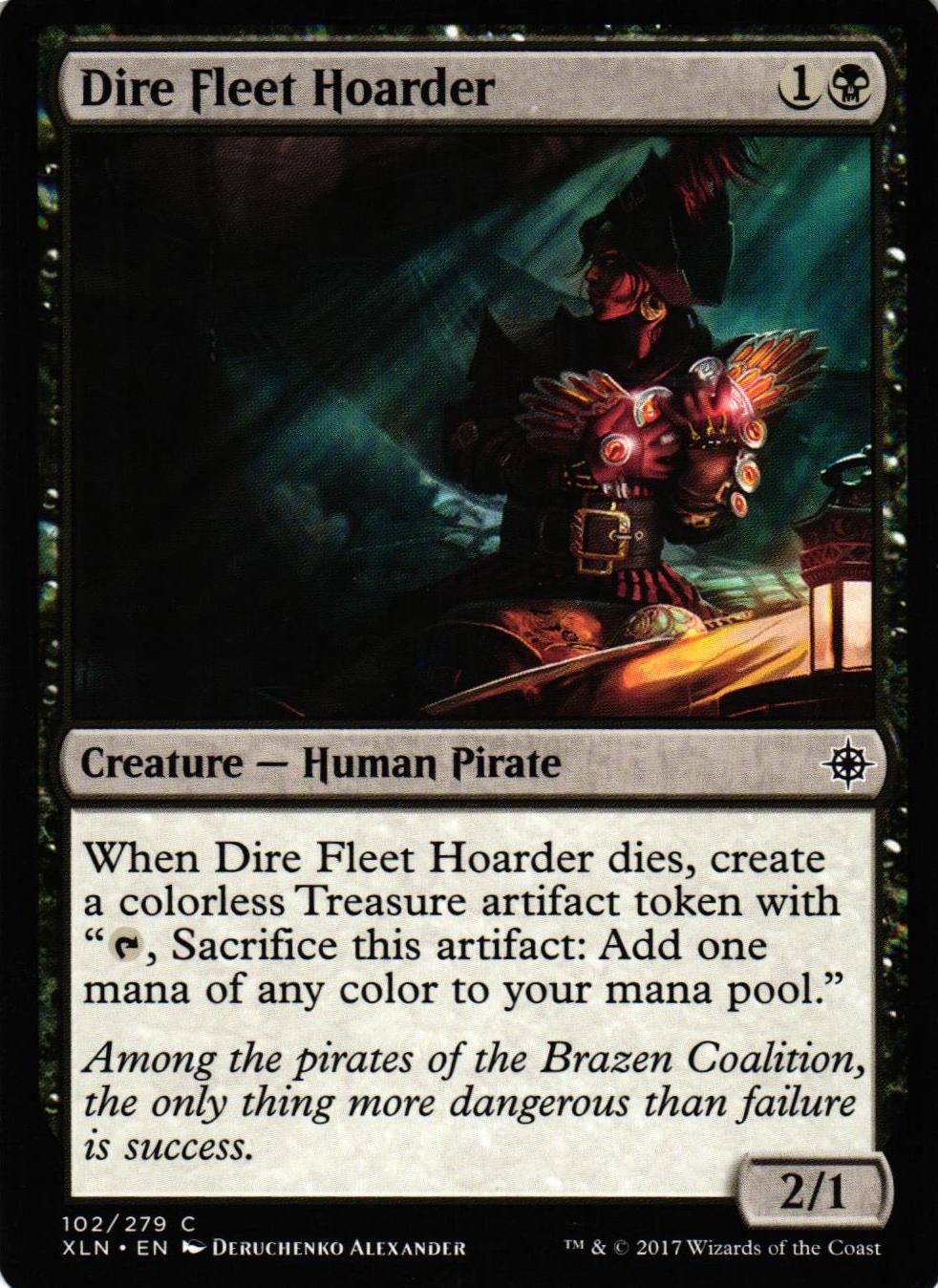 Dire Fleet Hoarder Common 102/279 Ixalan (XLN) Magic the Gathering