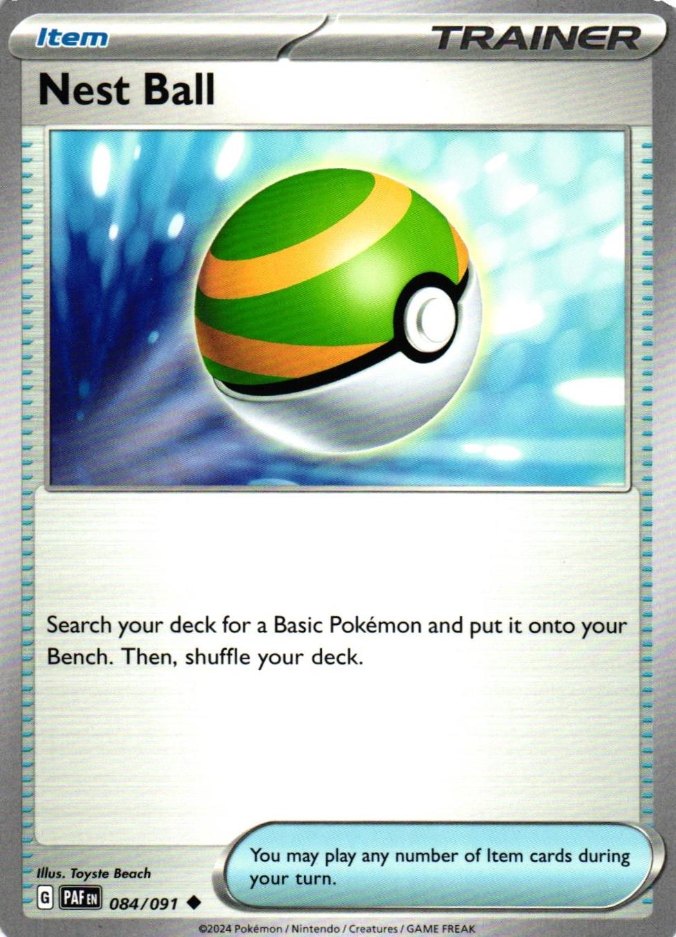 Nest Ball Uncommon 084/091 Paldean Fates Pokemon