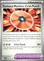 Technical machine: Crisis Punch Uncommon 090/091 Paldean Fates Pokemon