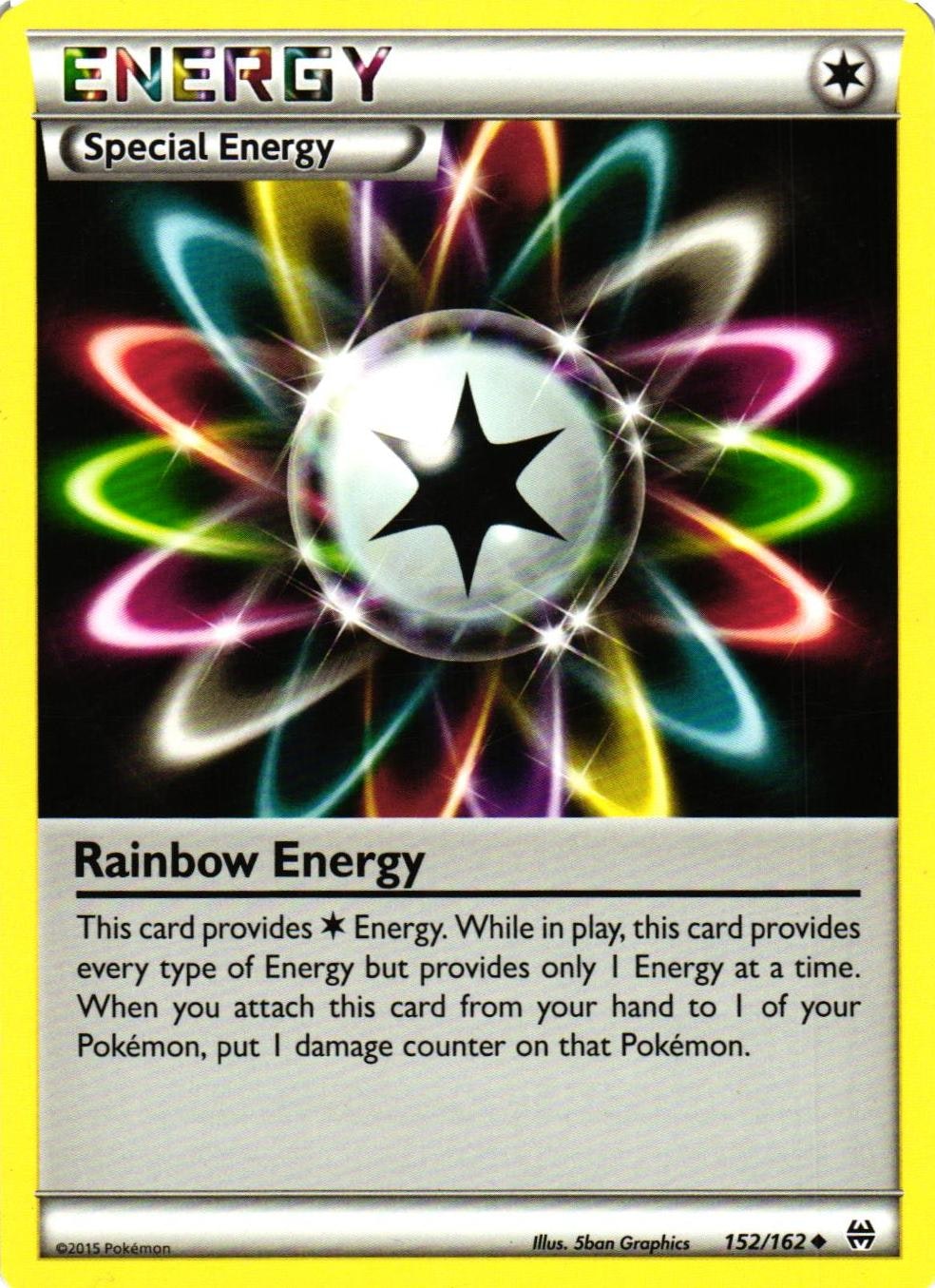 Rainbow Energy Uncommon 152/162 BREAKthrough Pokemon