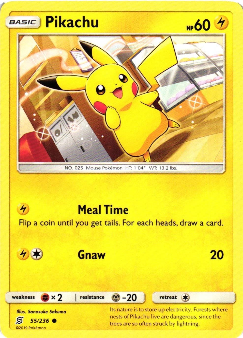 Pikachu Common 55/236 Unified Minds Pokemon