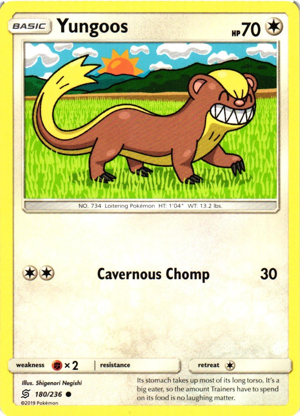 Yungoos Common 180/236 Unified Minds Pokemon