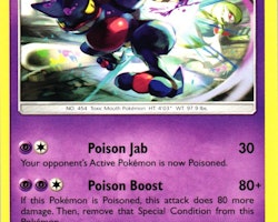 Toxicroak Rare 55/147 Burning Shadows Pokemon