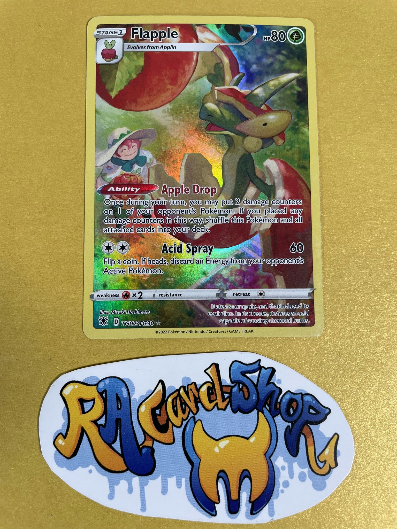 Flapple V TG02/TG30 Rare Astral Radiance Pokemon