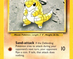Sandshrew Common 62/102 Base Set Pokemon (1)