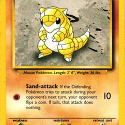 Sandshrew Common 62/102 Base Set Pokemon (2)