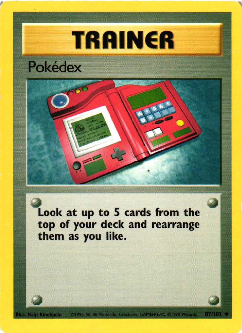 Pokedex Uncommon 87/102 Base Set Pokemon (1)
