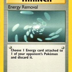 Energy Removal Common 92/102 Base Set Pokemon