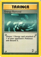 Energy Removal Common 119/130 Base set 2 Pokemon (3)