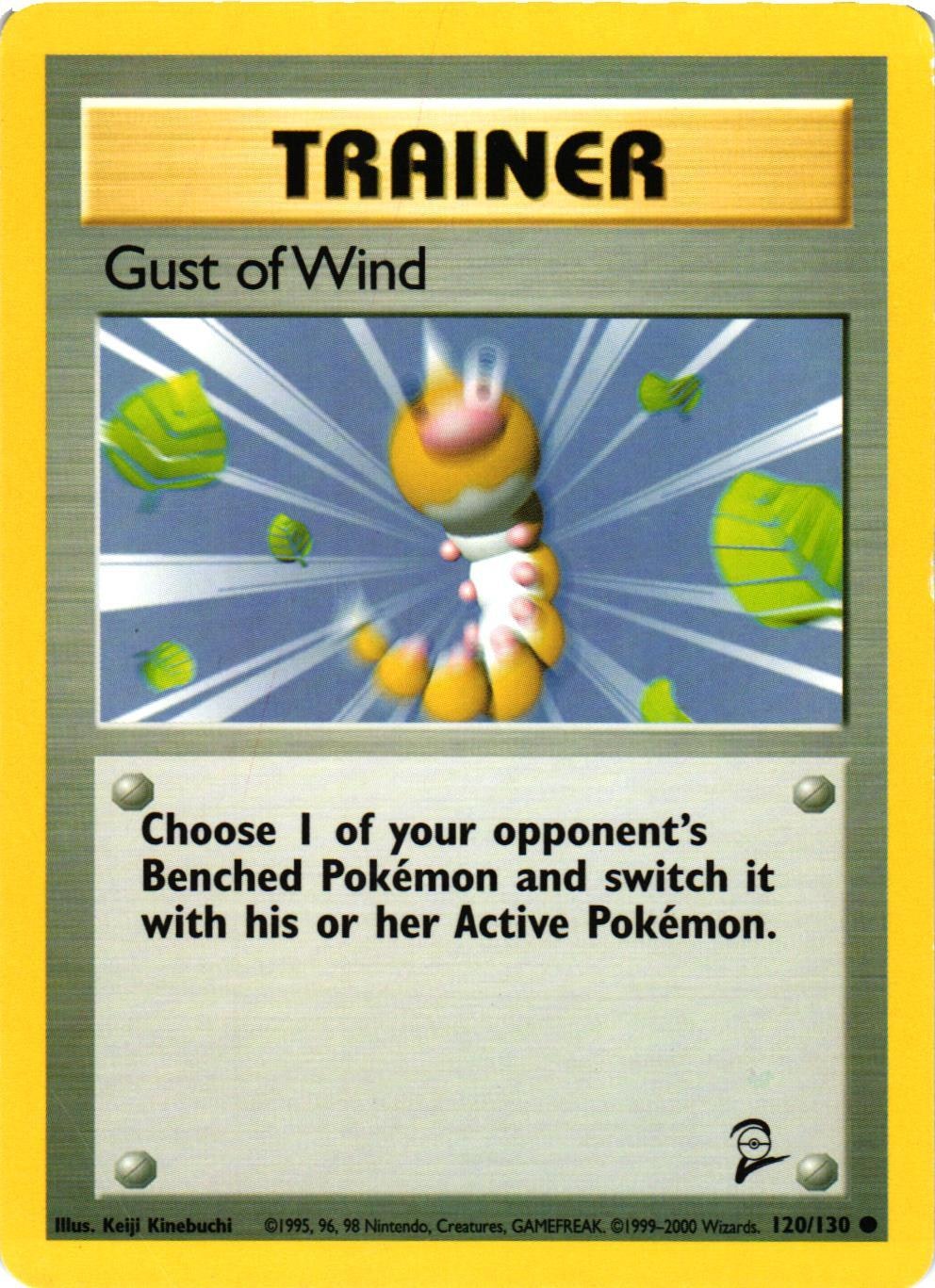 Gust of Wind Common 120/130 Base Set 2 Pokemon (2)