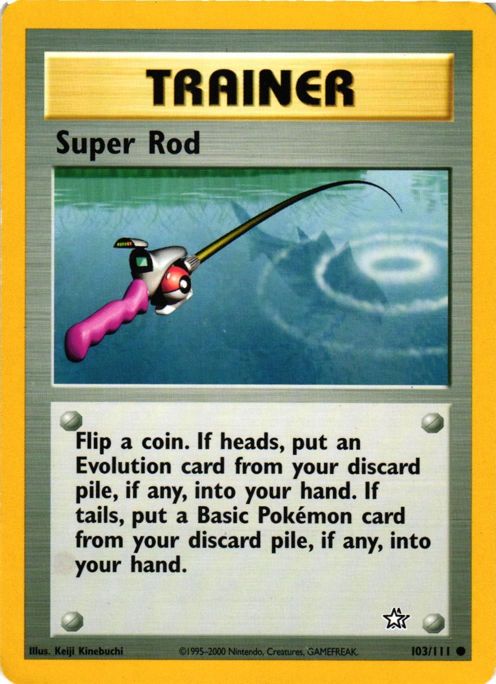 Super Rod Uncommon 103/111 Neo Genesis Pokemon (2)