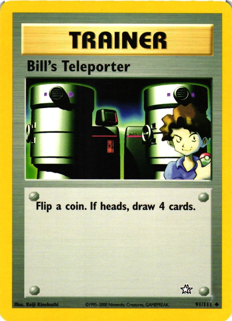Bills Teleporter Uncommon 91/111 Neo Genesis Pokemon (2)