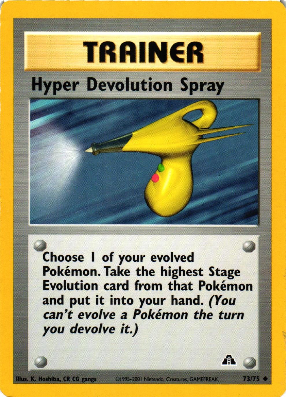 Hyper Devolution Spray Uncommon 73/75 Neo Discovery Pokemon
