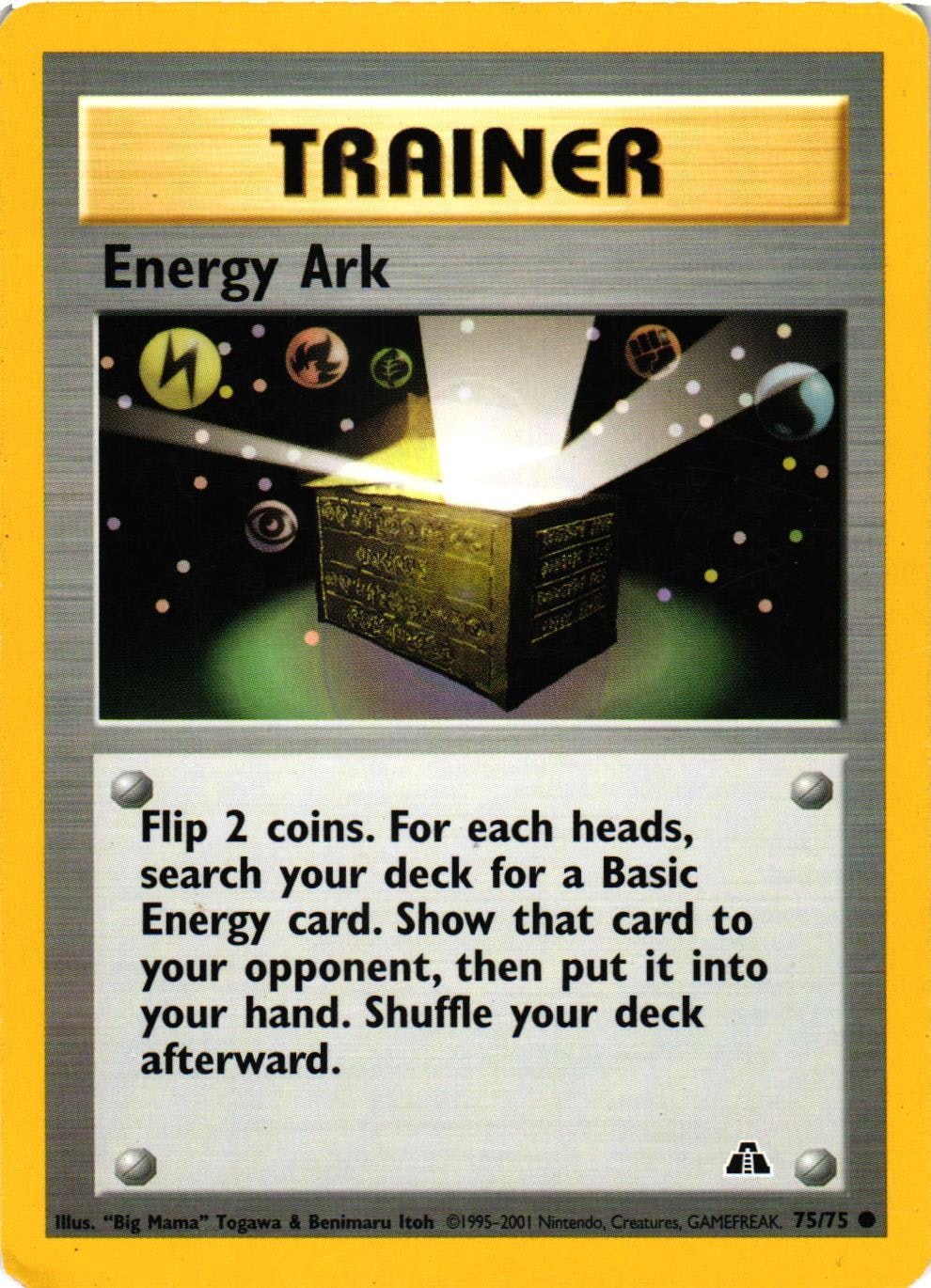 Energy Ark Common 75/75 Neo Discovery Pokemon (1)