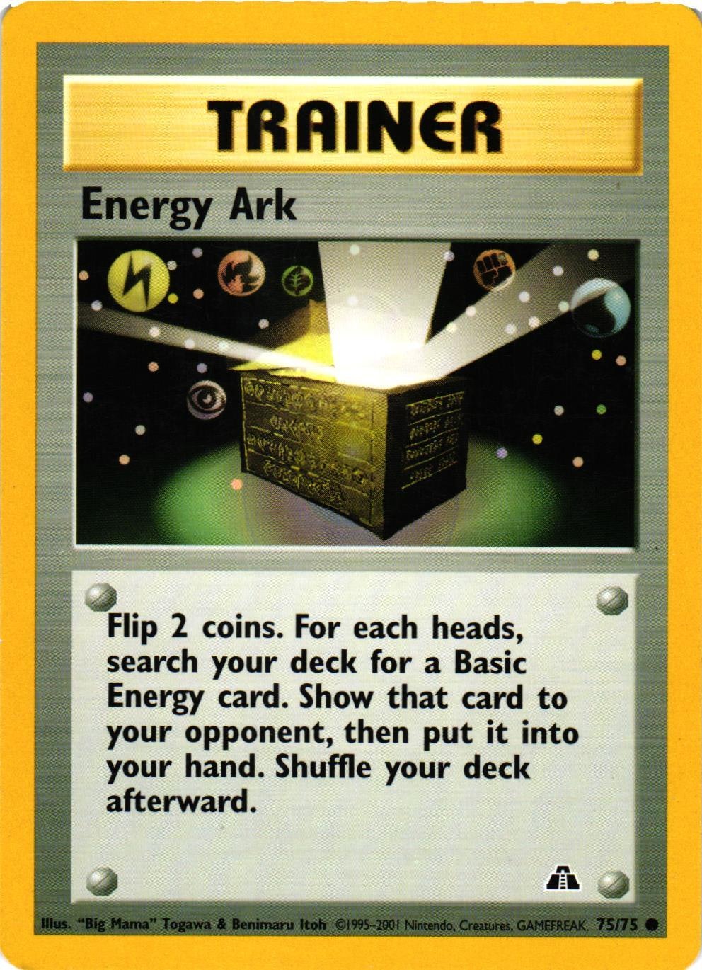 Energy Ark Common 75/75 Neo Discovery Pokemon (2)