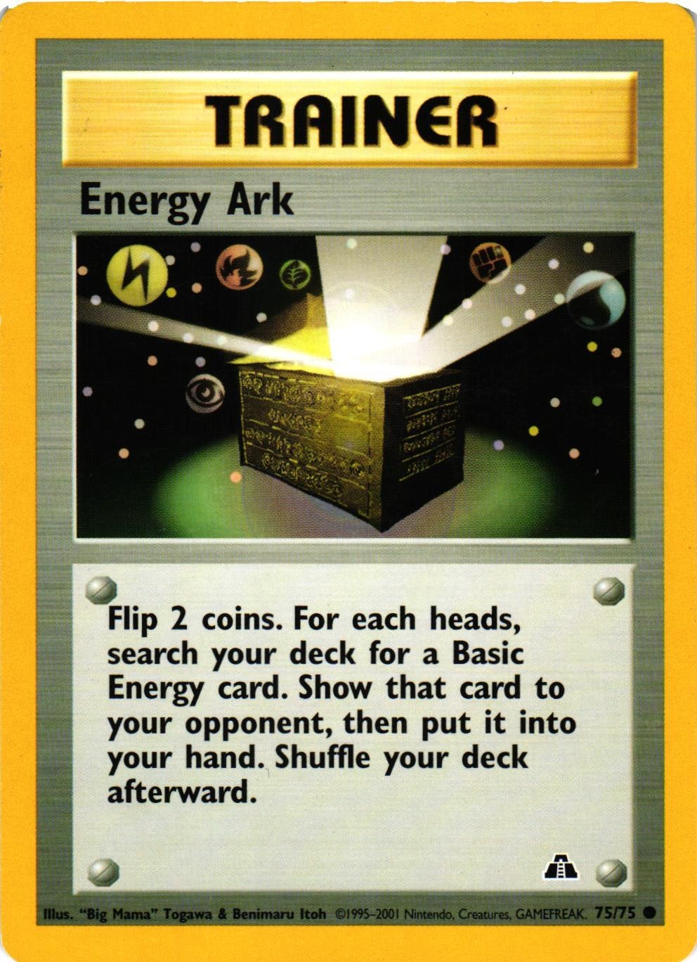 Energy Ark Common 75/75 Neo Discovery Pokemon (3)