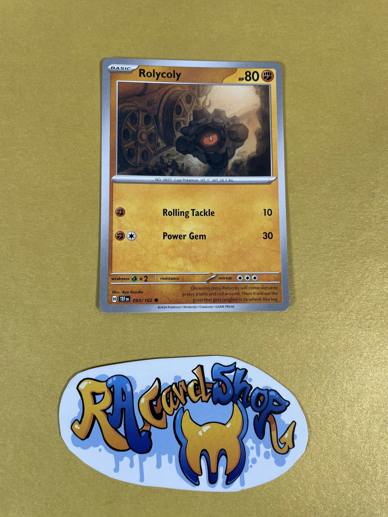 Rolycoly Common 093/162 Temporal Forces Pokemon