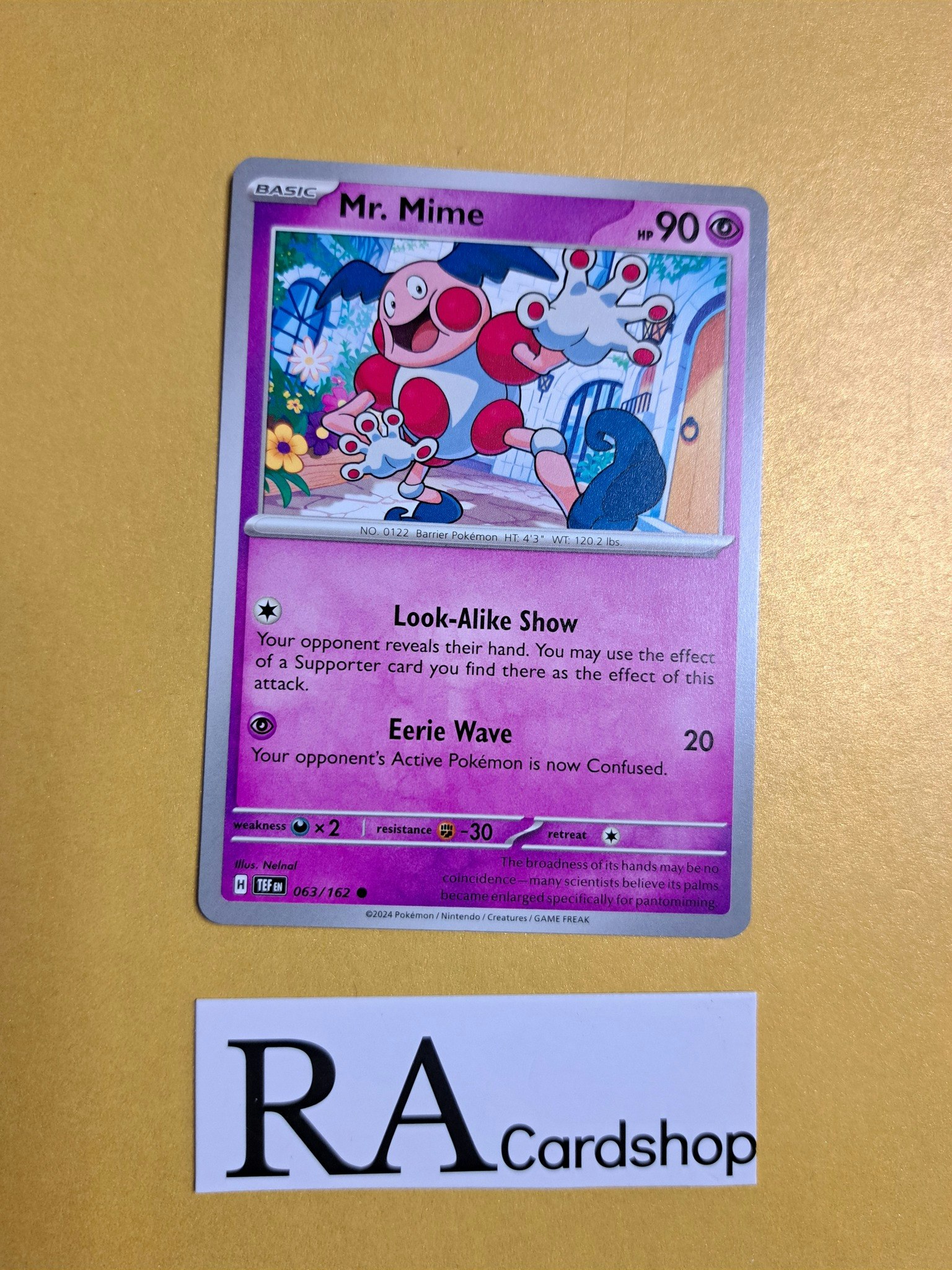 Mr. Mime Common 063/162 Temporal Forces Pokemon