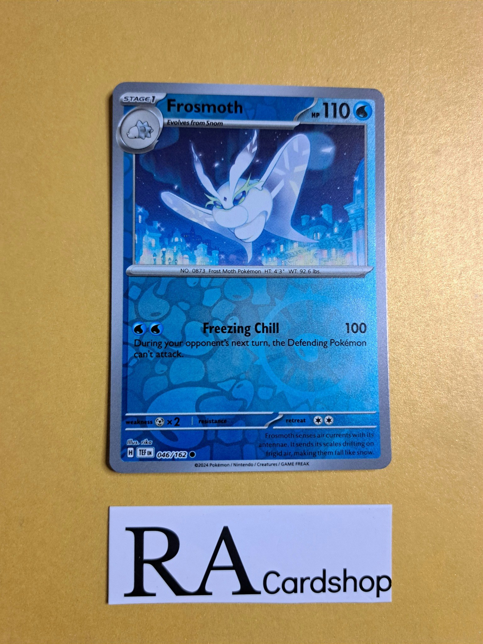Frosmoth Reverse Holo Common 046/162 Temporal Forces Pokemon