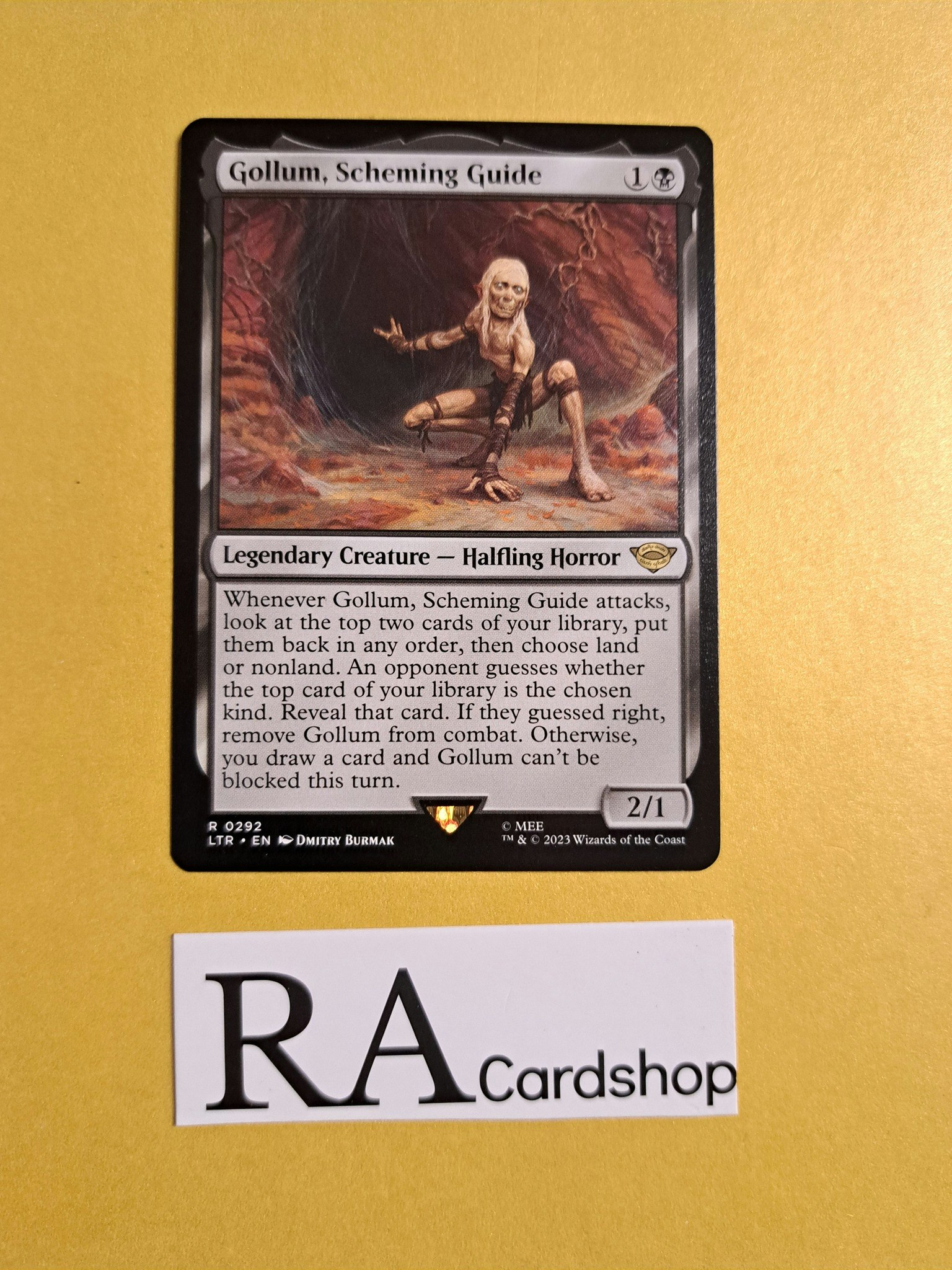 Gollum Scheming Guide Rare 0292 The Lord of the Rings Tales of Middle-earth Magic the Gathering