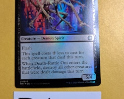 Death-Rattle Oni Uncommon Foil 0013 March of the Machine The Aftermath Magic the Gathering