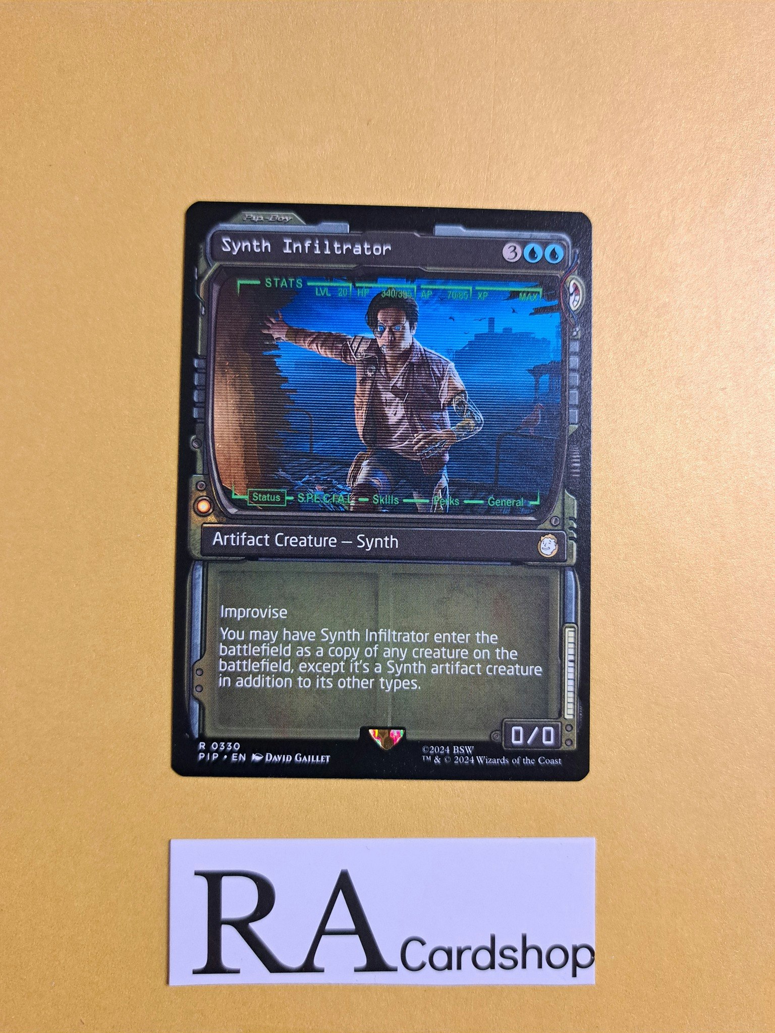 Synth Infiltrator Rare 0330 Universes Beyond: Fallout (PIP) Magic the Gathering