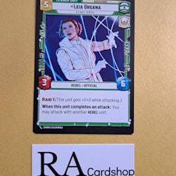 Leia Organa, Alliance General Common Leader 009/252 Spark of the Rebellion (SOR) Star Wars Unlimited