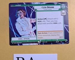 Leia Organa, Alliance General Common Leader 276 Spark of the Rebellion (SOR) Star Wars Unlimited